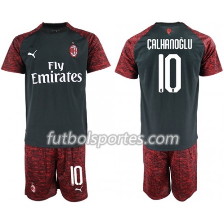 Camisetas AC Milan Calhanoglu 10 Niño Tercera Equipacion 2018/2019